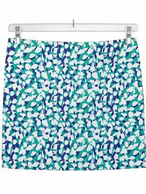 Ann Taylor Turquoise/Purple Floral “Madison” Skirt • EUC • Sz 2
